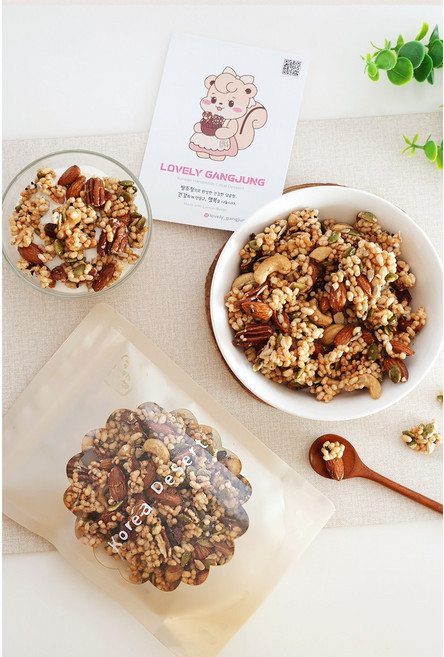 러블리강정 NEW [넛츠크럼블] 바삭한 요거트 토핑 고소한 견과 크럼블, 1개, 150g