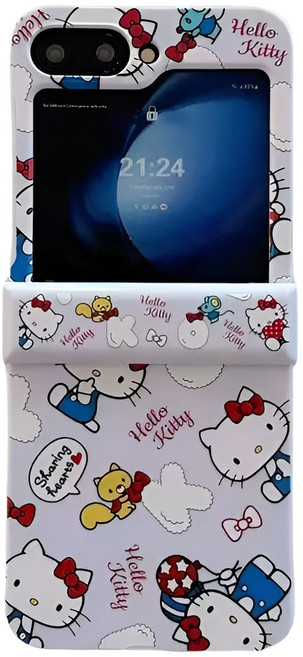 갤럭시z플립5 z플립6 z플립7 힌지보호 귀여워요kt 핸드폰케이스