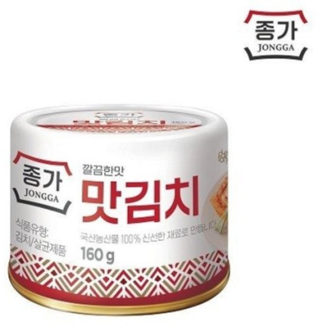 종가집 깔끔한 김치, 160g, 12개