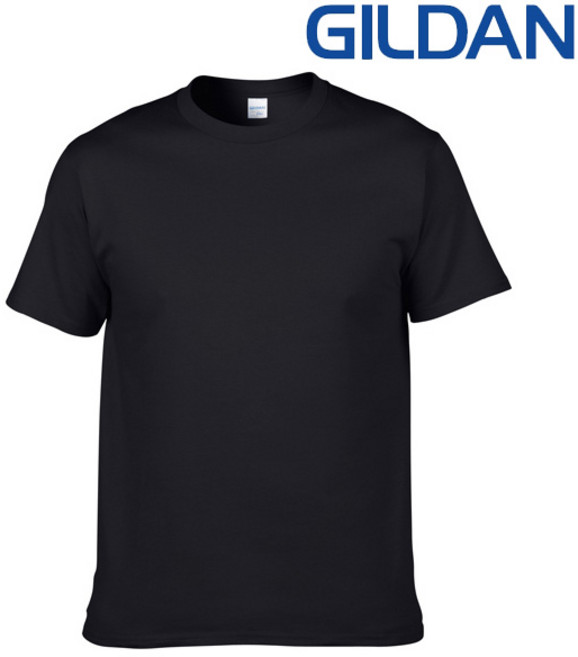 길단 76000 아시안핏 24수 무지 남자 반팔티(프리미엄CO) 블랙