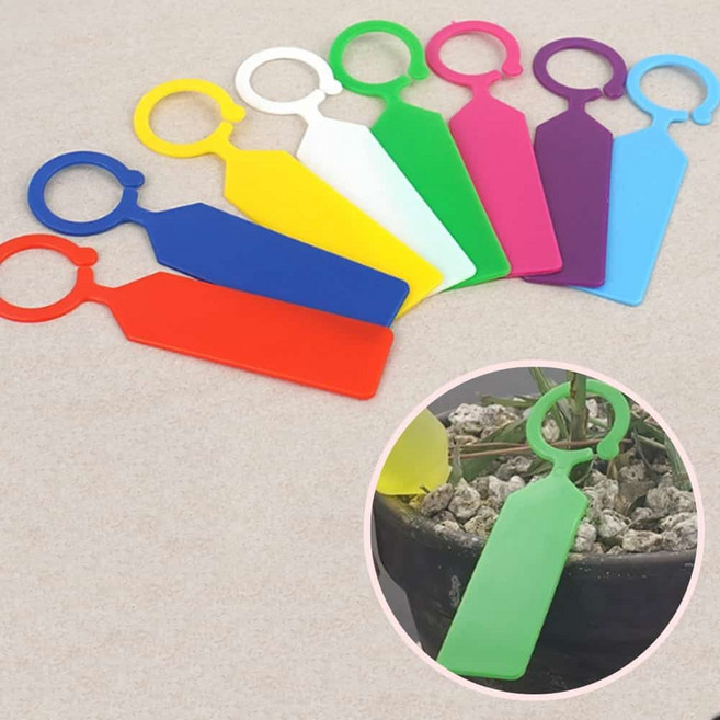 나무 묘목명찰 나뭇가지 팻말걸이 산악회 등산로 식물라벨, 흰색