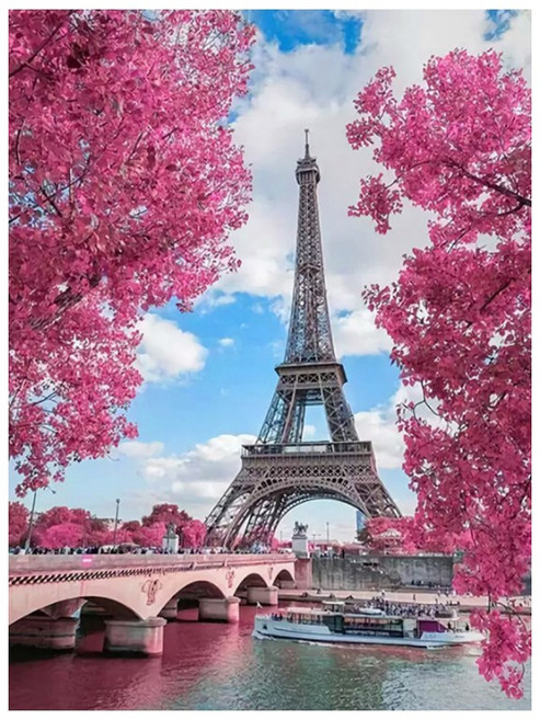 세진 DIY 보석십자수 3D 72가지 신제품 새로운 취미생활 보석 십자수 보석십자수, 핑크 에펠탑, 1세트