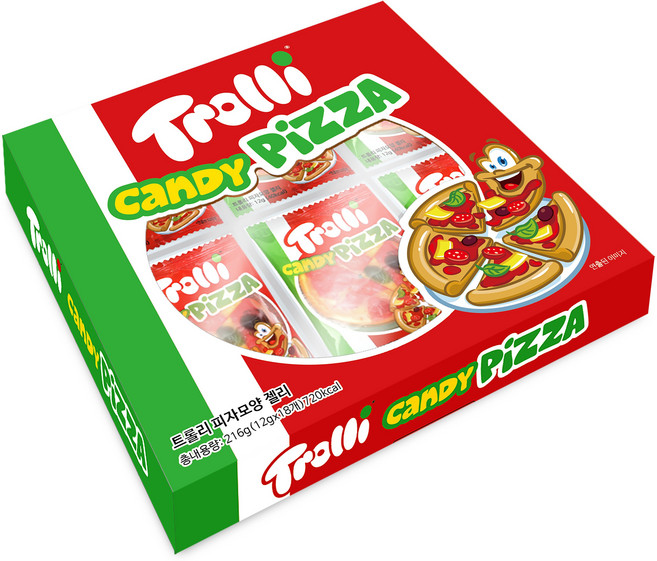 트롤리 피자모양 젤리 18개입, 216g, 1개