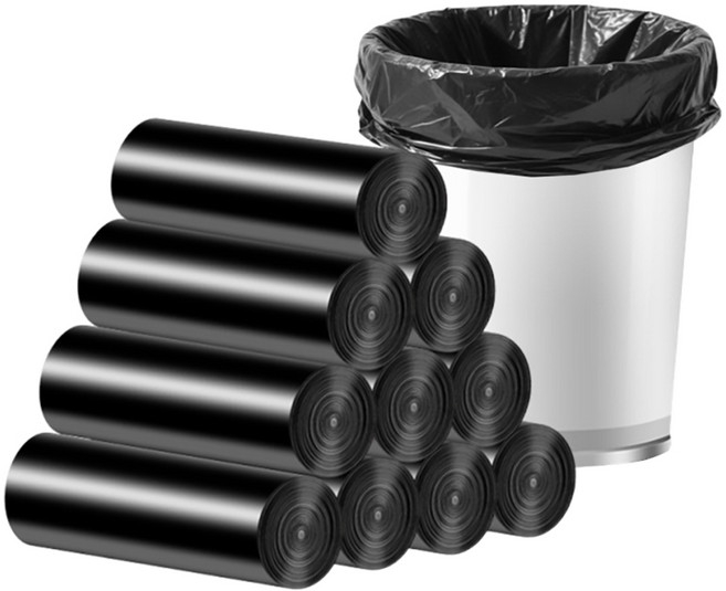 한연솔 검정 비닐봉투 쓰레기봉투 20L 50매, 50개, 5L