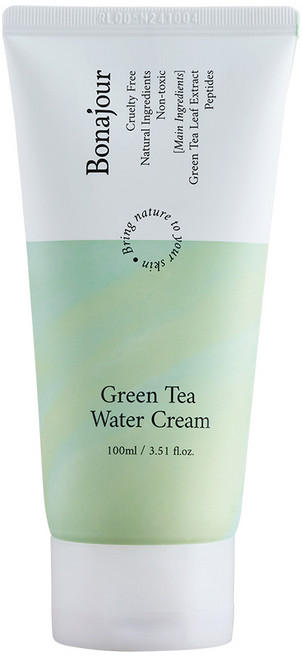 보나쥬르 비건 그린티 워터크림, 100ml, 1개