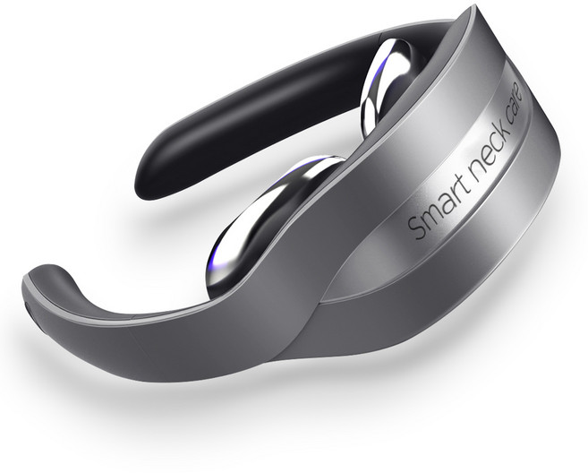 썸잇 휴대용 폴딩 저주파 온열 스마트 넥케어 마사지기, ST-5000, Grey