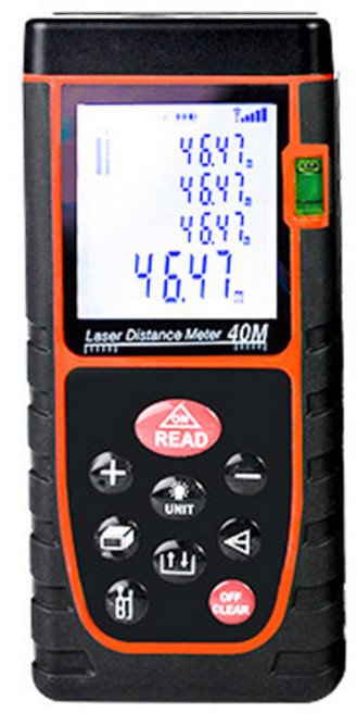 혜성레이저 거리측정기 40미터 레이저 줄자, 1개