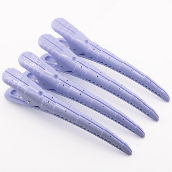 바다가 퍼펙트 클립 파스텔 컬러 드라이 핀셋 4PCS, 1개, 파스텔블루