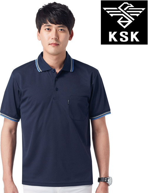 K-574 흡한 속건 쿨론 반팔티 곤색 M~4XL 일상 레저 회사 유니폼 단체복 근무복 빅사이즈 남자 여자 일육