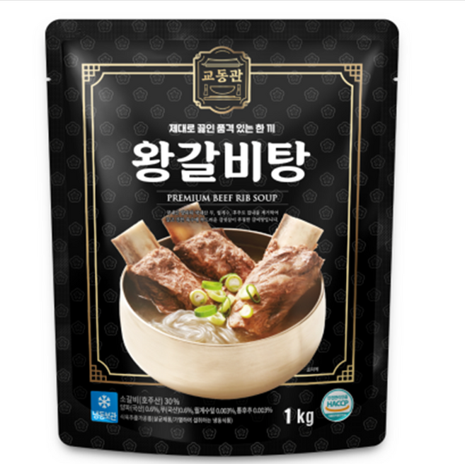 교동식품 교동관 왕갈비탕, 1개, 1kg