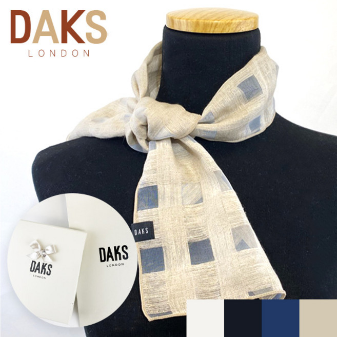 [정품] DAKS 닥스 쁘띠 스카프 린넨 선물포장