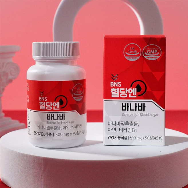 BNS 혈당엔 바나바 당뇨 영양제 혈당 관리 케어, 1박스, 180정