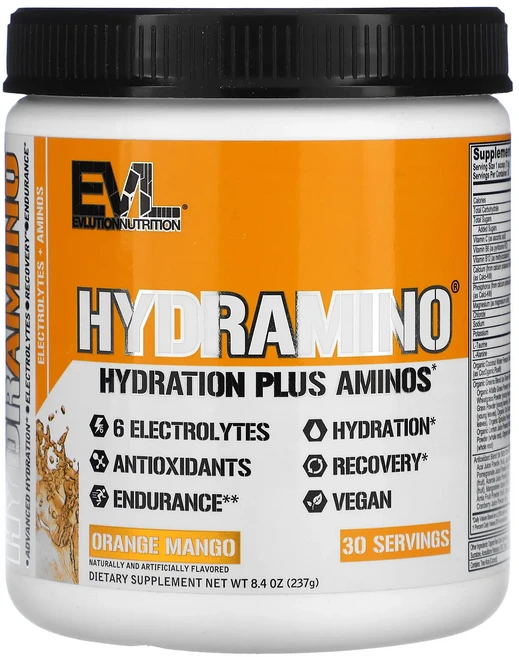 효과가 좋은 EVLution Nutrition HydrAmino 오렌지 망고 맛 237g(8.4oz) 최저가격, EVLutionNutritionHydrAmino오렌지망, 237g, 1개 - 쿠팡