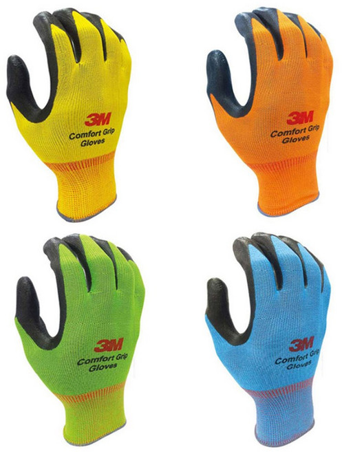 쓰리엠 컴포트 그립 절단방지 장갑 M, 스카이블루, 10개