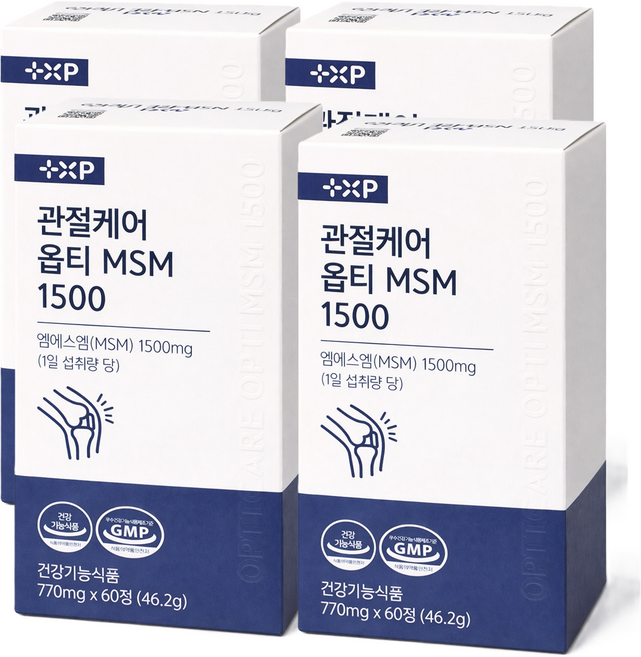 관절케어 옵티 MSM 1500, 4박스, 60정