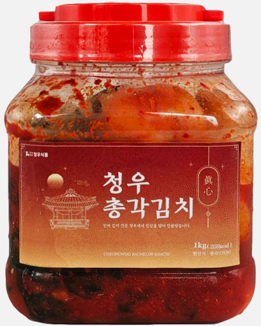 [청우김치]맛있는 총각 김치, 1개, 1kg