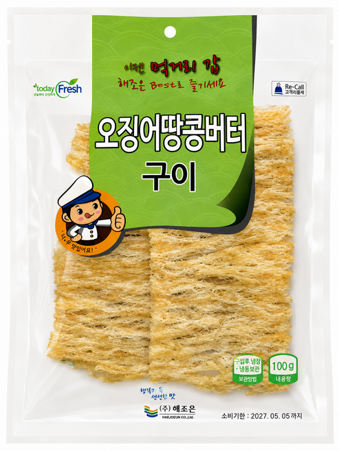 해조은 오징어 땅콩버터구이 70g, 1개