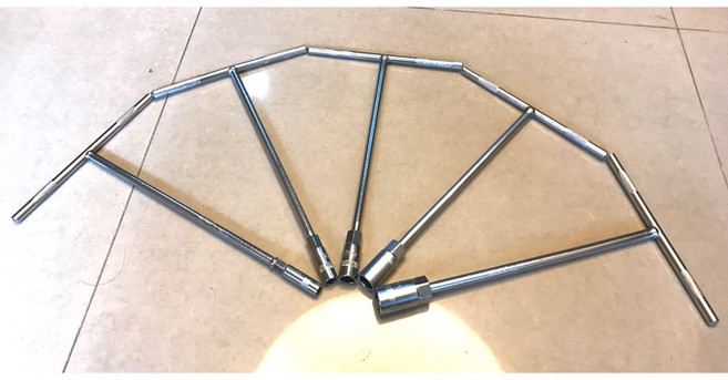 T型六角板手 T桿 17mm 做工準確 顆粒防滑, 1個, T型六角套筒桿（8mm)
