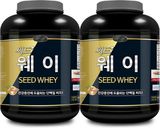 웨이테크 씨드웨이 WPC 고함량 단백질 헬스보충제, 2.3kg, 2개