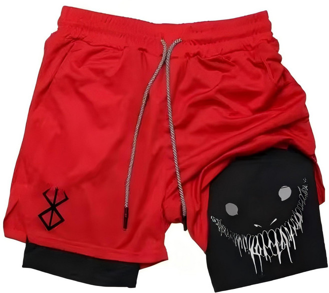 남여공용 트레이닝반바지 2in1반바지