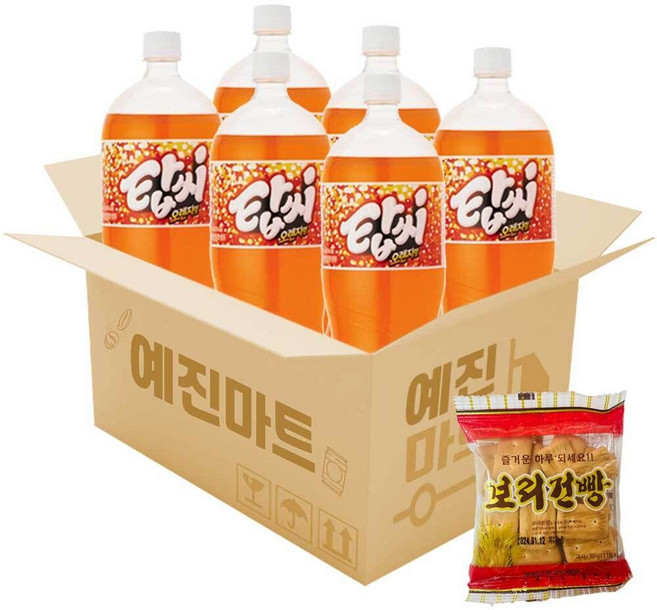 예진마트 탑씨 오렌지 1.5L x 6페트 lov*72293FB, 6개, 상세페이지 참조