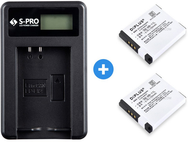 캐논 NB-11L(H) LCD 충전기+배터리 2개 240HS 265HS, 1개