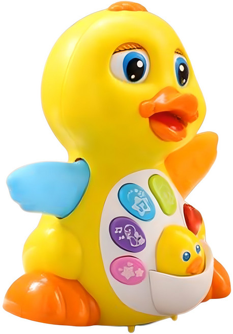 리틀클라우드 아기와 놀아주는 오리친구 오순이 멜로디완구, 혼합색상, 1개