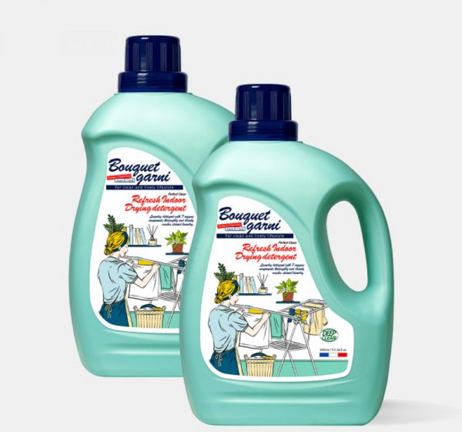 [2개] 부케가르니 퍼펙트 리프레쉬 실내건조 세탁세제 3L