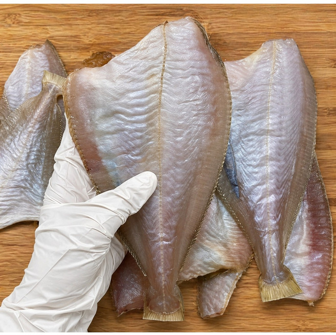 [산지직송]포항 반건조 참가자미 1kg 내외 자연해풍 손질 가자미, 1개, 반건조 참가자미 1kg 내외 (5미)