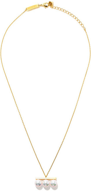 타사키 밸런스 네오 컬렉션 18K 옐로 골드 아코야 펄 펜던트 네크리스