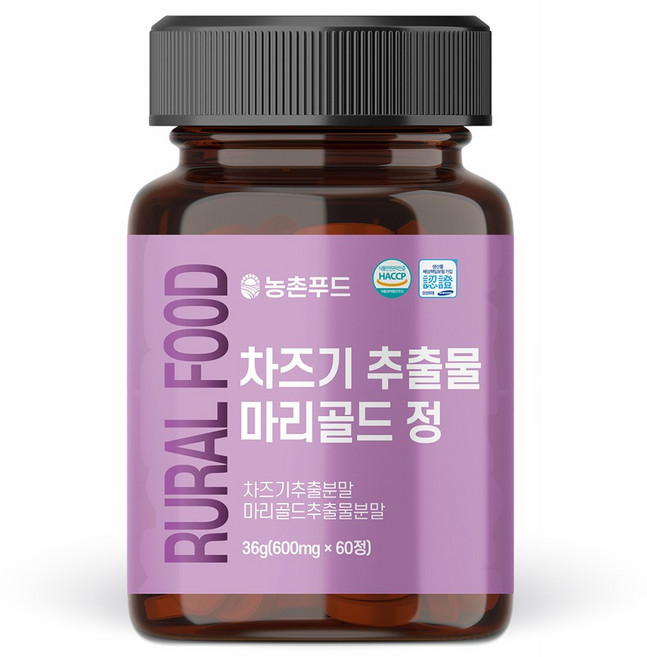 농촌푸드 국내산 루테올린 차즈기 마리골드 추출분말 정, 60정, 1개
