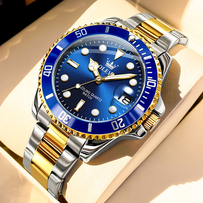 Cogot 그린 물귀신 방수 남성시계