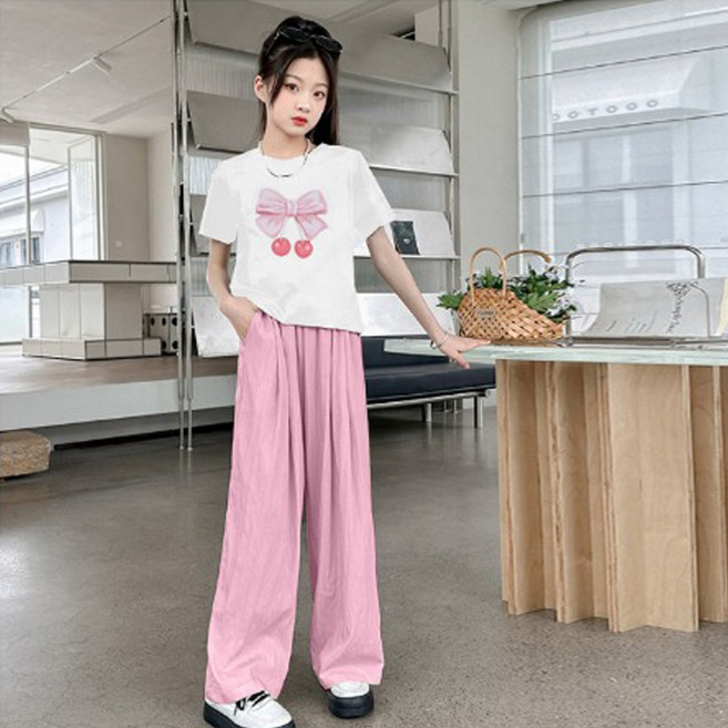 재한 초등학생 여름 반팔티 긴바지 상하복 캐주얼 [2630]