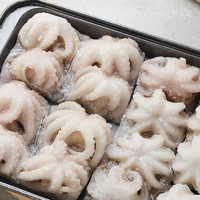 냉동 쭈꾸미 업소용 도매용 벌크 손질 주꾸미 볶음, 1박스, 2.4kg, 사이즈 :  8미