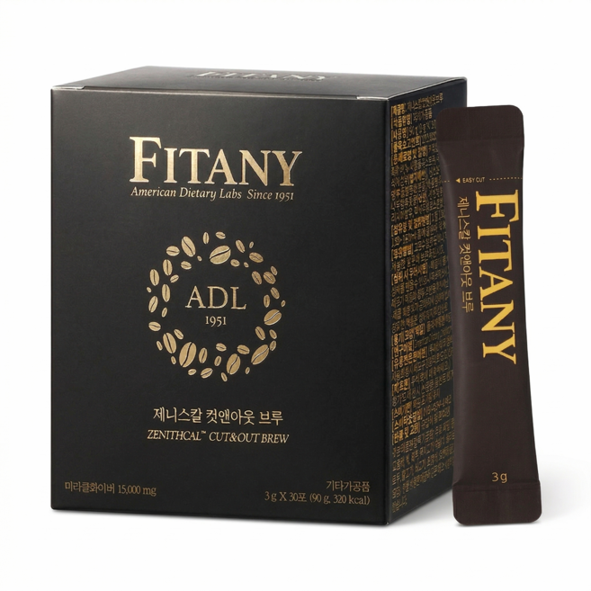 [FITANY] 피타니 제니스칼 컷앤아웃 브루 미라클화이버 알파CD, 1박스, 90g
