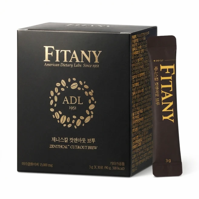 [FITANY] 피타니 제니스칼 컷앤아웃 브루 미라클화이버 알파CD, 1박스, 90g - 쿠팡