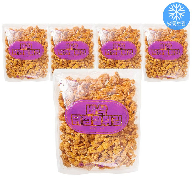다만세푸드 바삭 닭껍질튀김 1kg x 5개 / 닭껍질 닭껍데기 후라이드 맥주 안주