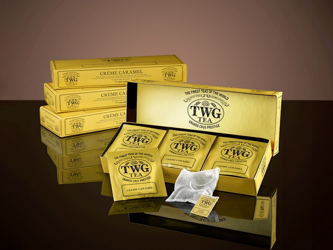 TWG 크림 캬라멜 디카페인 루이보스 허브티 허브차 티백 15개 x 3팩 싱가포르 DHL 특송, 15개입