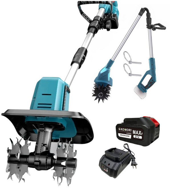 KOMORI 鋰電鬆土機 無刷馬達耕地除草機, 1個