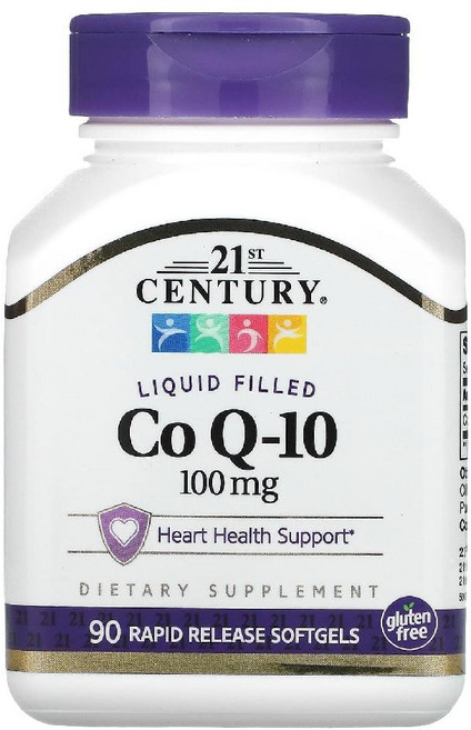 21세기센트리 CoQ10 100mg 90정 코엔자임Q10 레시틴 글루텐프리 안티에이징, 1개
