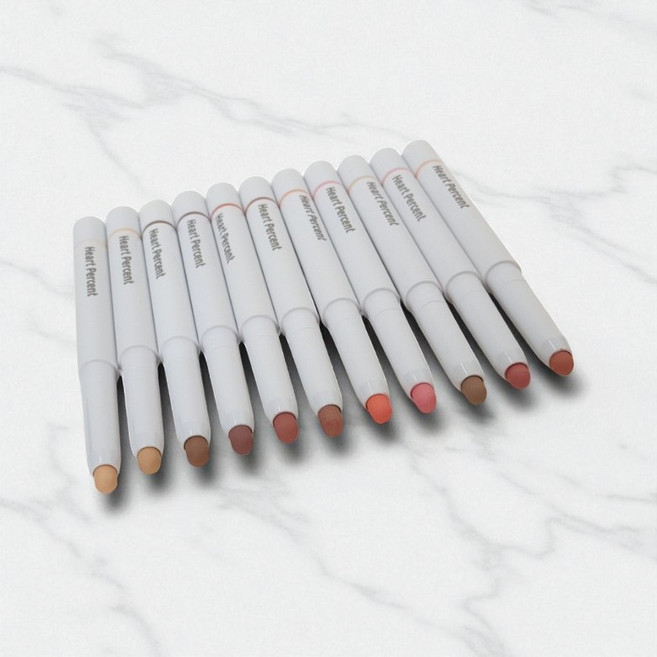 하트퍼센트 도트 온 무드 립펜슬 오버립 립라이너 립베이스, #10 클린베이지, 1개