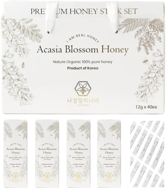 나정말허니야 아카시아꿀 허니스틱 꿀스틱, 40회분, 1개