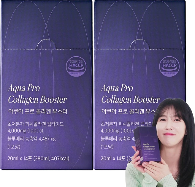 아르담 아쿠아 프로 콜라겐 부스터 100 달톤 안개 분자, 2개, 280ml - 쿠팡