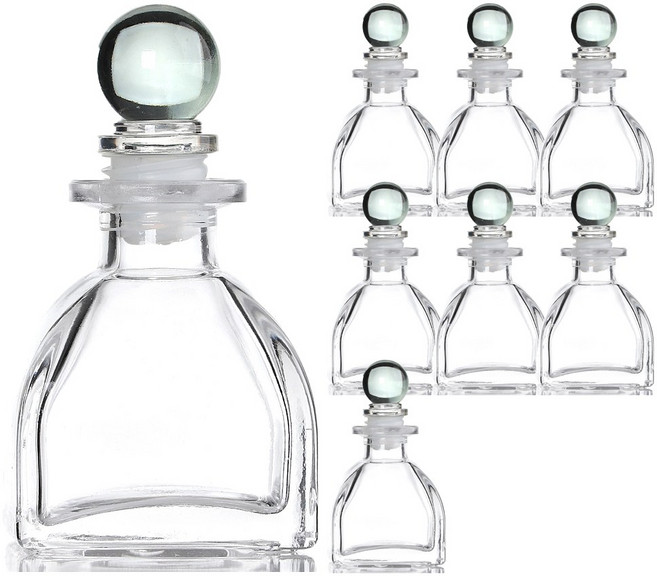 디퓨저 용기 유리볼 공병 50ml 8개 병 만들기 재료 베이스