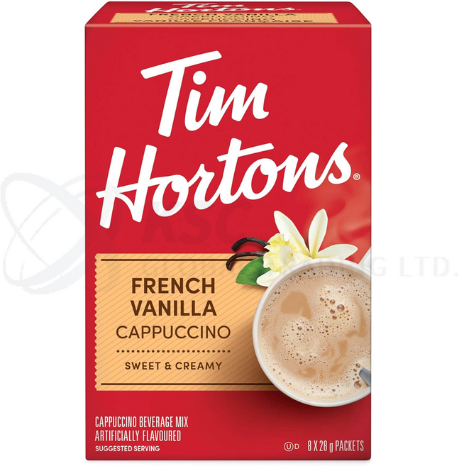 팀홀튼 프렌치바닐라 카푸치노 8ct, 8개입, 2개, 28g