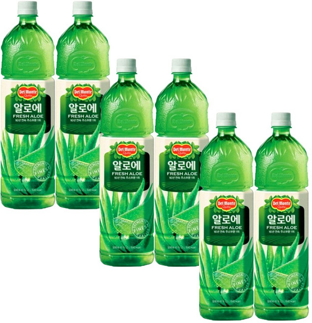 델몬트 알로에 로우슈거 1.5L 6입, 6개