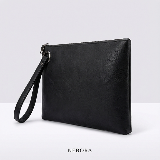 엔젤야옹 남녀공용 심플라인 클러치백