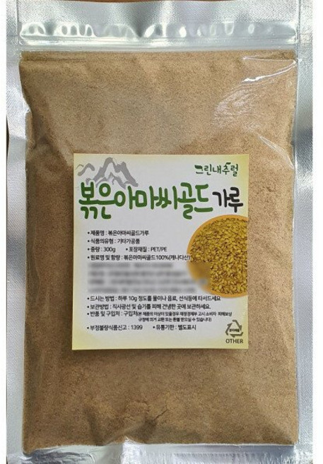 캐나다산 볶은 아마씨골드 가루 300g, 1개