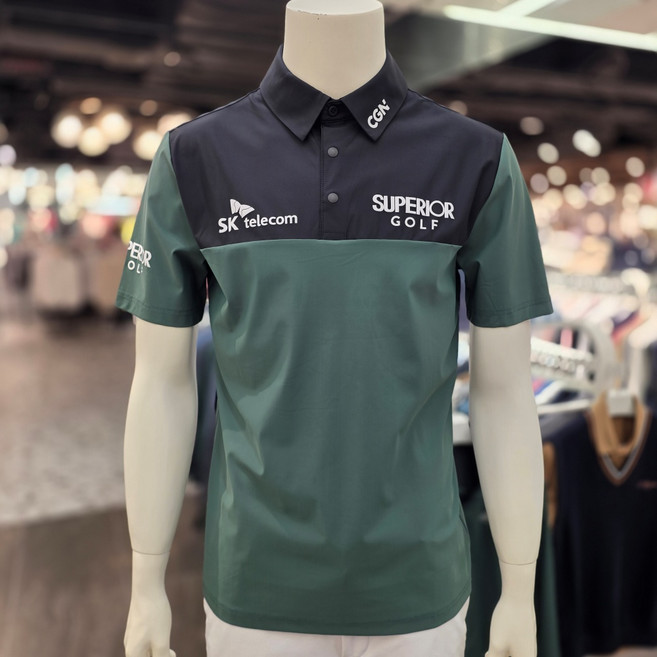 슈페리어골프 남성 최경주 제에리 로고 패치 카라 반팔 여름 티셔츠 IMPFTTY203