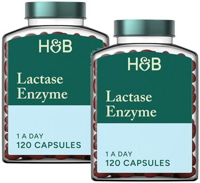 홀랜드앤바렛 락타아제 엔자임 125mg 캡슐 Holland & Barrett Lactase Enzyme, 2개, 120정